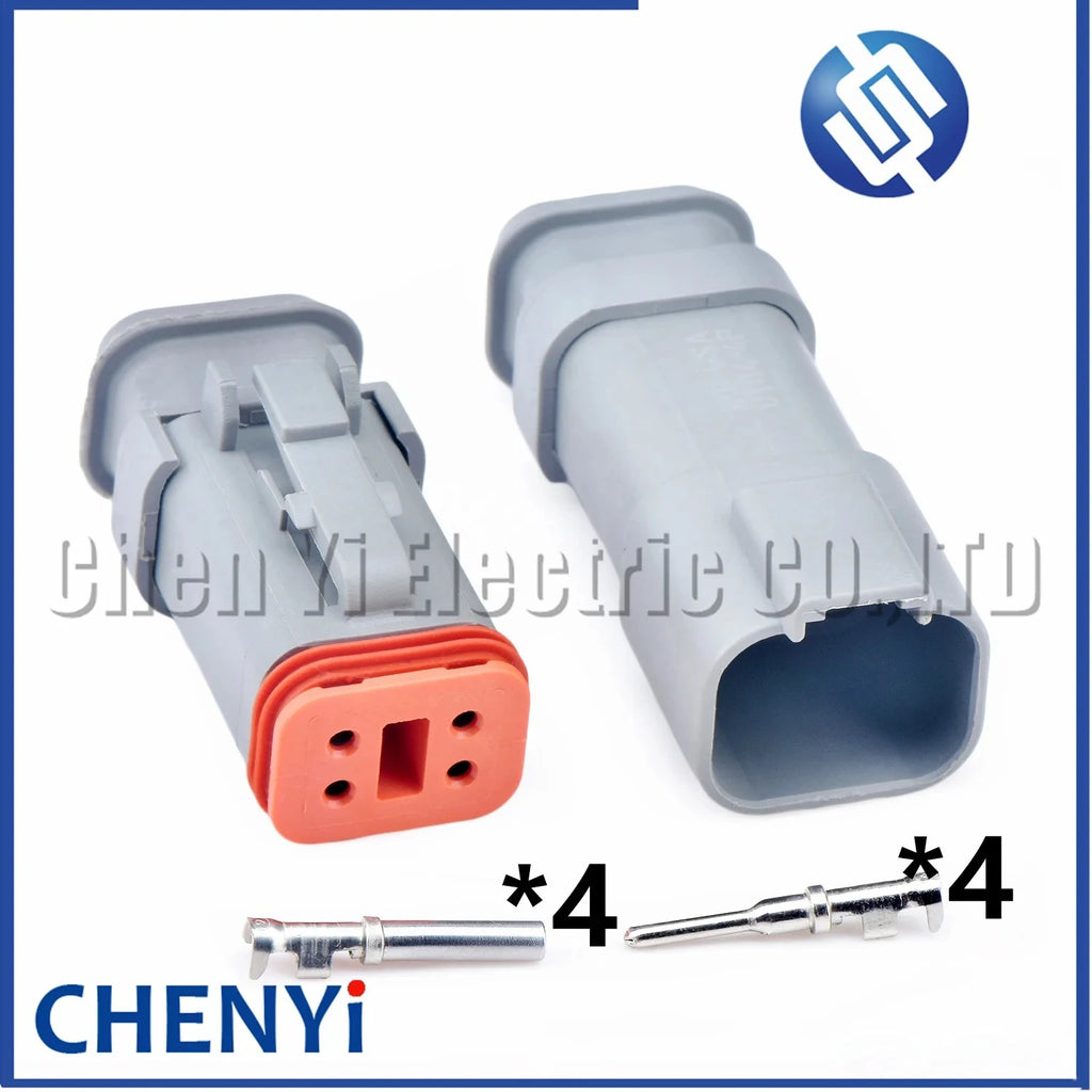4 Pin Automotive waterproof connector Wiring Harness Plug For Deutsch DT series DT04-4P-E008 DT06-4S-E008 DT04-4P DT06-4S