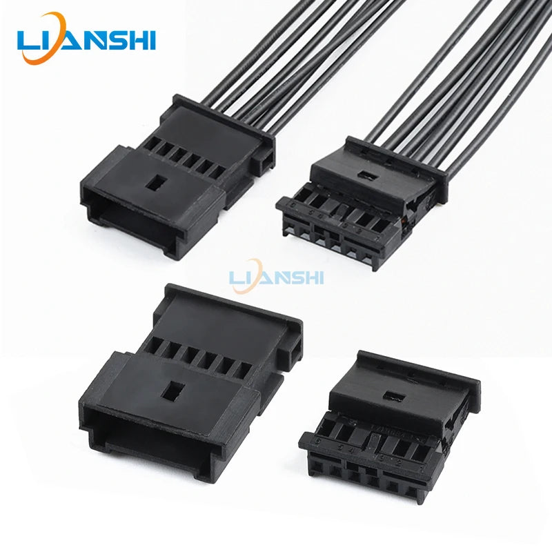1-1241370-3 Male and female 1-1703874-1 Applicable to Mercedes-Benz atmosphere light button BMW tweeter 6-hole harness plug