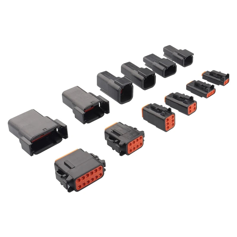 DTM04-2P-E004 automotive connector, Dechi plug-in, DTM06-2S-E004 waterproof plug for heavy truck wiring harness