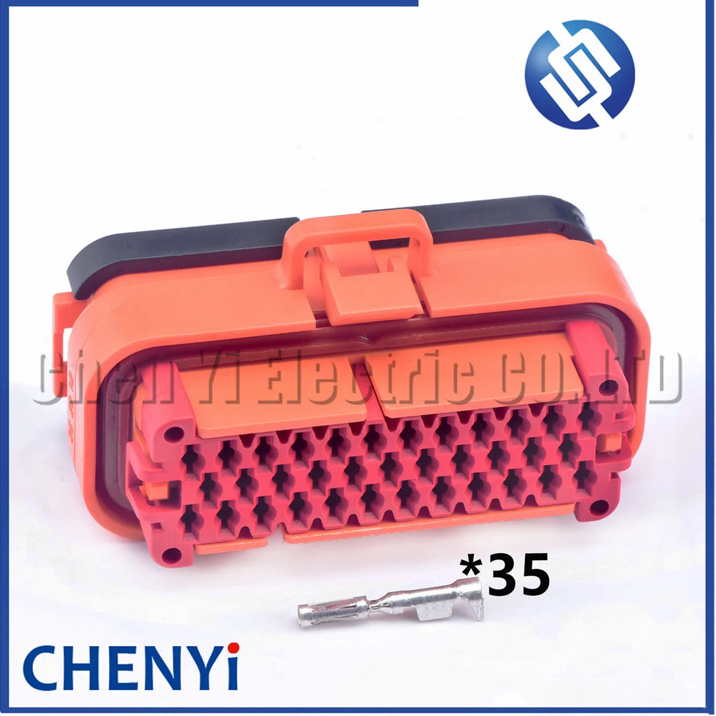 35 Pin orange series female sealed waterproof auto connector wire connection ECU plug 776164-6 With Pins