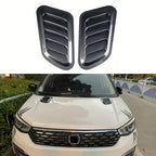 Universal Carbon Fiber Car Decorative Cell Air Flow Intake Hood Scoop Bonnet Vent Cover Stickers Decoration Styling Amagi