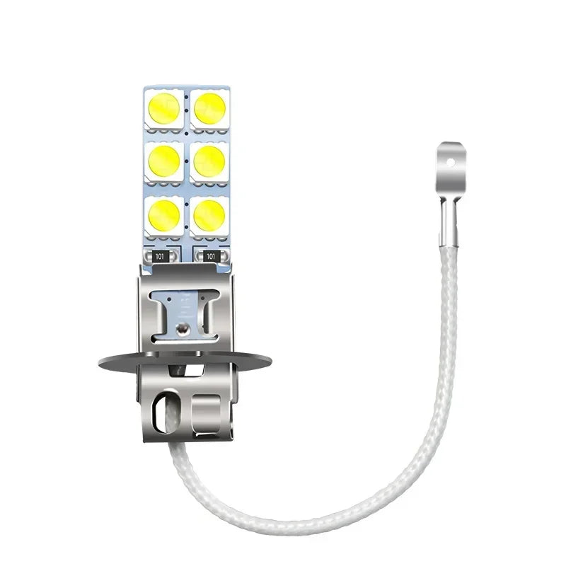 Upgrade 2PC NEW H1 6000K Super White 55W LED Headlight Bulbs Kit Fog Driving Light Voiture Wholesale Quick Delivery CSV Amagi