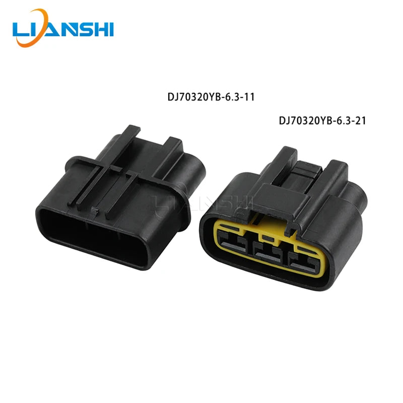 QLW-A-B3F-B High current Automotive Electronic fan 3-hole wiring harness plug DJ70320YB-6.3-11/21