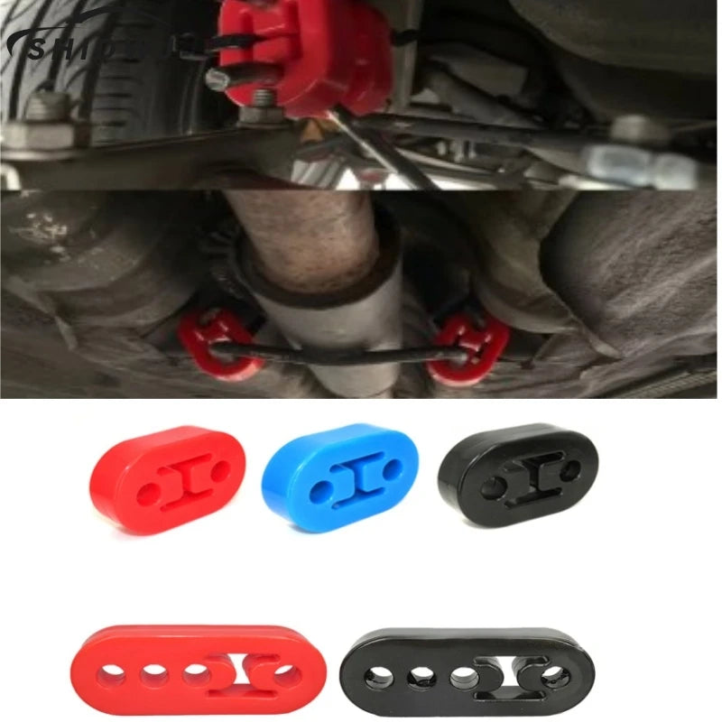 Universal Car Exhaust Pipe Mount Brackets Hanger Insulator Polyurethane Hanger Liner Bracket 2 Holes 4 Holes