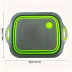 Household Kitchen Folding Wash Portable Sink Foot Bucket Cutting Board Plastic Foldable Basin Travel Outdoor Camping Tools amagi