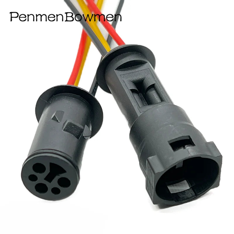 1 Set 3 Pin 1-926554-1 Car Round Protective Cover Plastic Shell Electrical Cable Connectors Wire Harness Plug