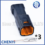 5 sets Black 3 Pin Automotive Waterproof Cable Connector Male or Female Butt Plug 03R-JWPF-VSLE-S 03T-JWPF-VSLE-S For JWPF