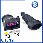 3 Pin Auto Fuel Injector connector ECU Sensor PSA  Knock Sensor Speed Sensor Plug 144474-2 144474-3 144474-4 144474-5 443906233