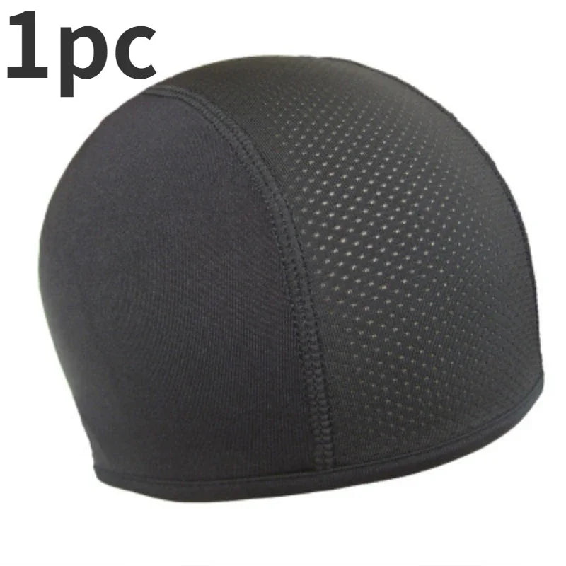 Cycling Helmet Hat Inner Cap Breathable Quick-drying Motorcycle Balaclavas Helmet Beanie Outdoor Sports Motor Helmet Hats Tools
