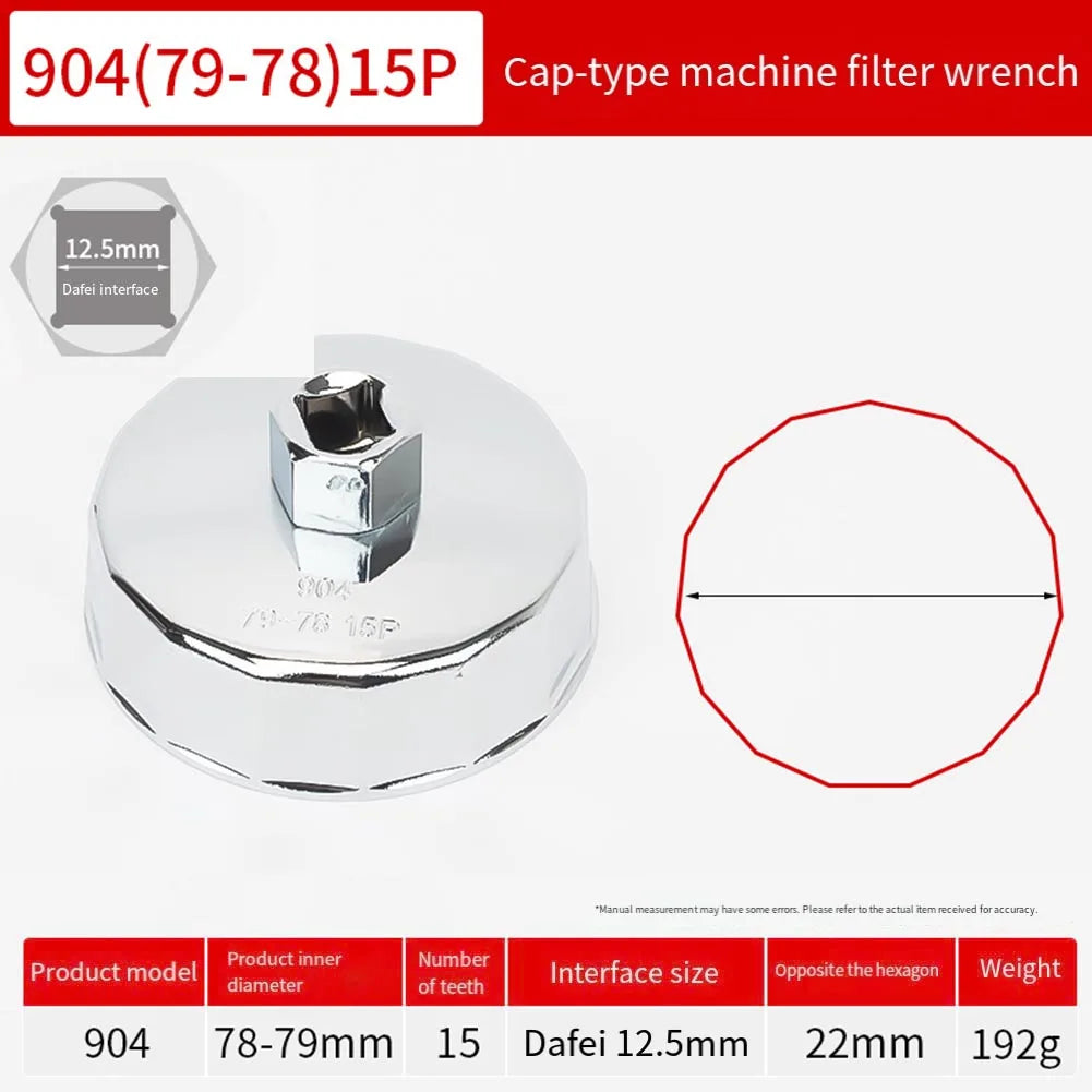 1PC Wrench Auto Tool End Cap Oil Filter Wrench Auto Hand Tools Remover Tool Socket Wrench Remover Car Accessories