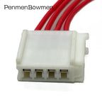 1 Set 4 Pin Car Audio Modified Tweeter Electrical Cable Connectors Female Wire Harness Plug For Toyota Lexus 12874