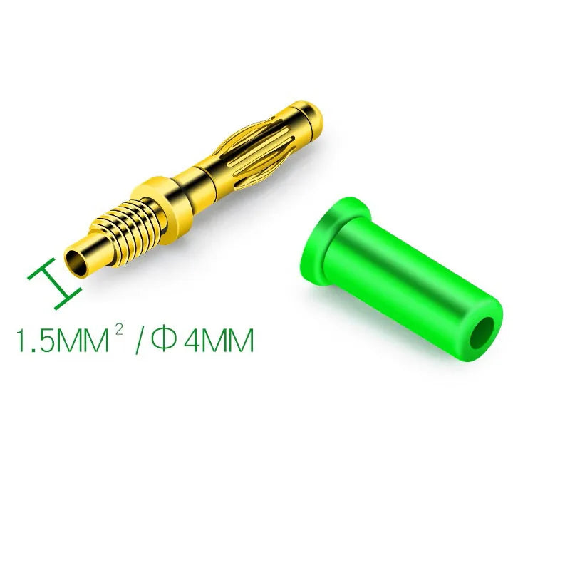 Pure Copper Gold-plated 4mm Banana Plug, Lantern Type, High Current 4mm Sound Box Speaker Wire, Banana Gold-plated Connector