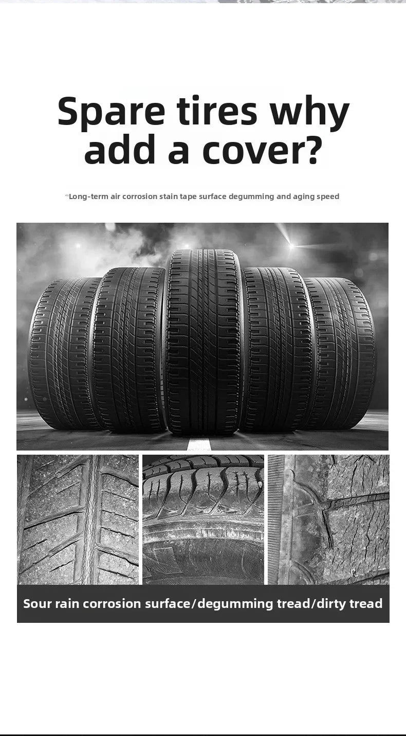 Spare Tire Cover Auto Vehicle Wheel Protector 13-19/19-23inch Case Polyester Car Tyre Storage Bags Cars Wheel Protection Amagi