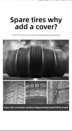 Spare Tire Cover Auto Vehicle Wheel Protector 13-19/19-23inch Case Polyester Car Tyre Storage Bags Cars Wheel Protection Amagi