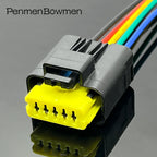 1 Set 2 3 4 5 6 Pin Car Turn Light Lamp Electrical Cable Connectors Female Mal Wire Harness Plug for Renault Peugeot Citroen