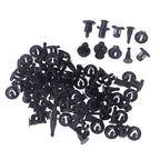 50/100Pcs 10mm Diameter 10mm Black Plastic Auto Fasteners Rivets Clips Vehicle Car Bumper Door Panel Liner Clips Retainer