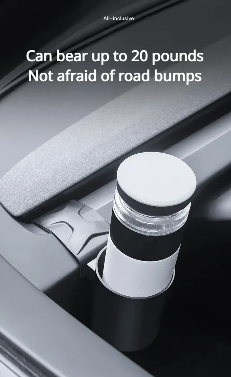 For Tesla Model Y Juniper/3/3+ Highland 2025 Water Cup Holder Beverage Rack Limiter Instrument Table Cup Support Car Tools Amagi