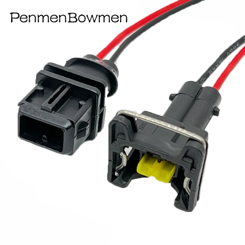 1 Set 2 Pin Car Water Temperature Fuel Injector Ignition Coil Electrical Cable Connectors Wire Harness Plug 368354-1 1928402448