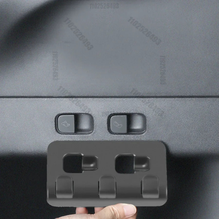 For Tesla Model Y Rear Trunk Hook Seat Button Car Cargo Grocery Shopping Bag Holder Umbrella Hanger Storage Interior Holder Amag