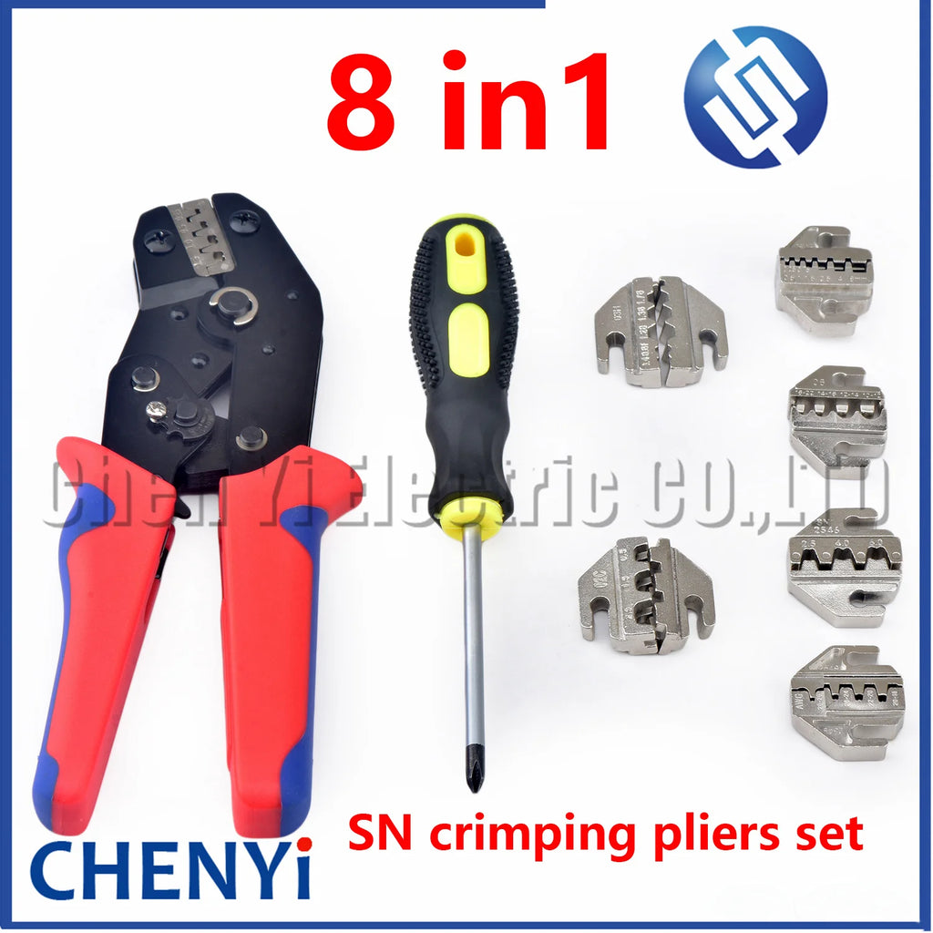 1 set specialized tool 8 in 1 kit for ratchet type wire crimping pliers SN-58B multifunctional storage bag wire crimping pliers