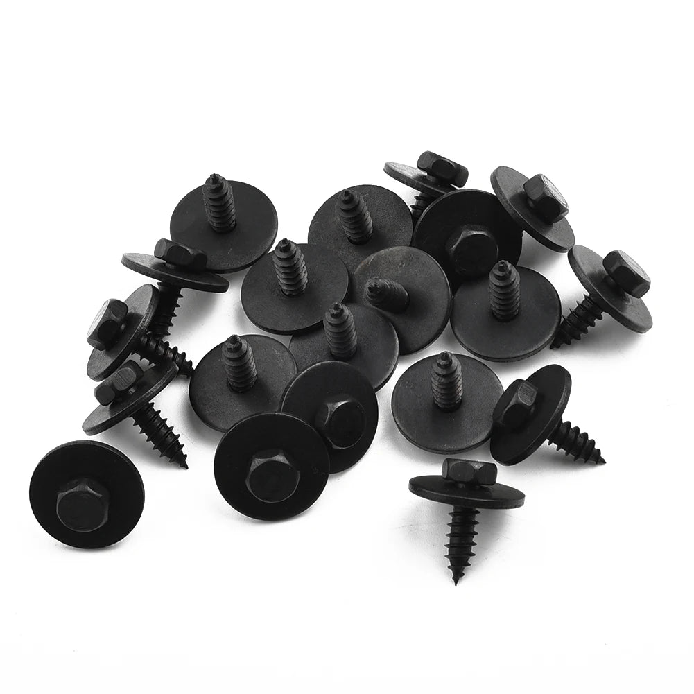 20X Hex Head  Screw Mudguard Liner Air Duct Splash Shield Trim For BMW 07147129160 Splash  Shield Clip Bolt Screw Car Accessorie