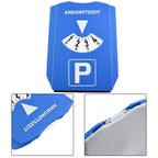 1 Pc Car Parking Disc Timer Clock Arrival Time Display Blue Plastic Portable Parking Time Tools 24 Parking Disc Parking Meters