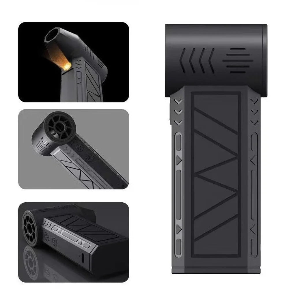 1PC New Fan Strong Portable Power Handheld DustStorm Source Turbo Jetfan LED Brushless Fan Vacuum Dust Cleaner Blower
