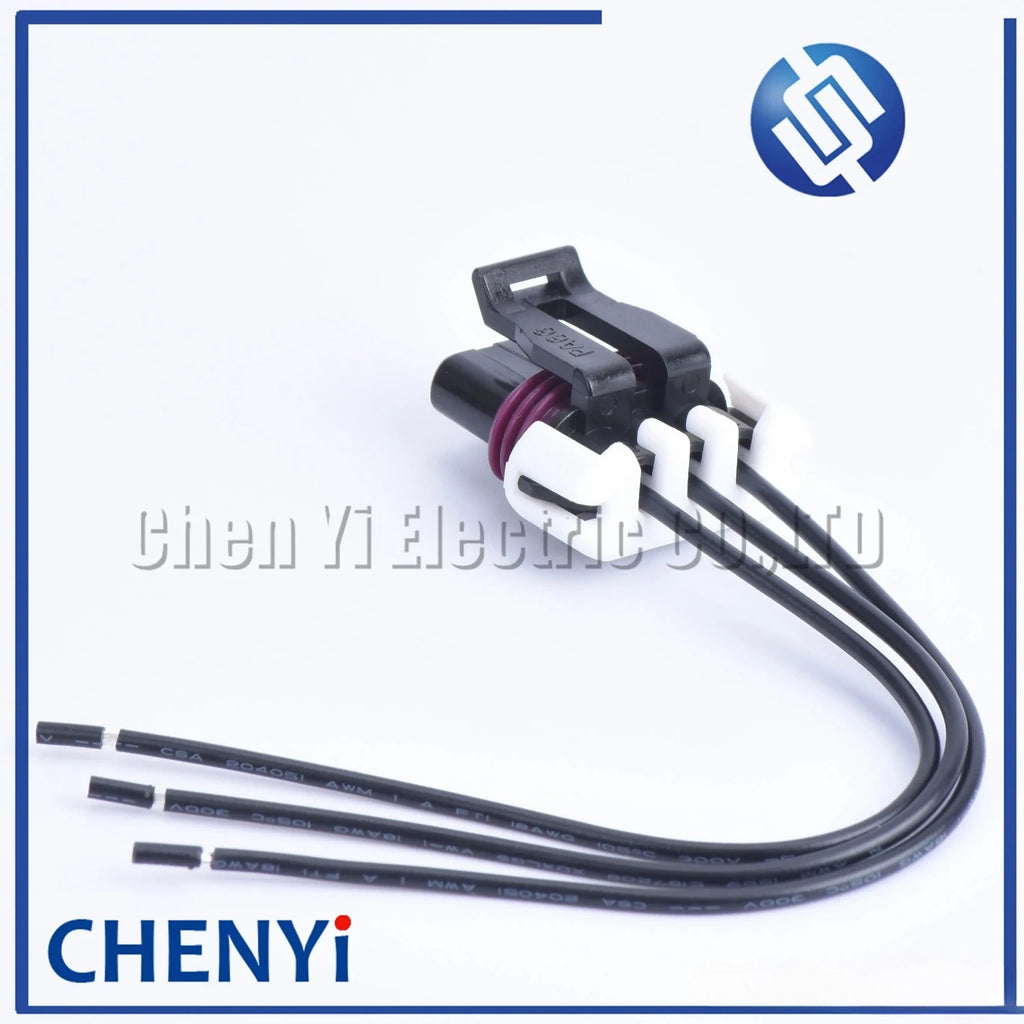 3 pin female Auto Waterproof Electrical Connector Plug (1.5) female Bearing position sensor connector 12059595 with 15cm harness