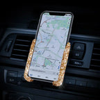 Car Phone Holder Women Diamond Crystal Car Air Vent Mount Clip Mobile Phone Holder Stand in Car Bracket Interior Amagi