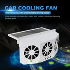 Car Exhaust Fan USB Rechargeable/solar Air Circulation Cooling Heat Dissipation High Wind Power 2/3 Head Ventilation Fan Amagi