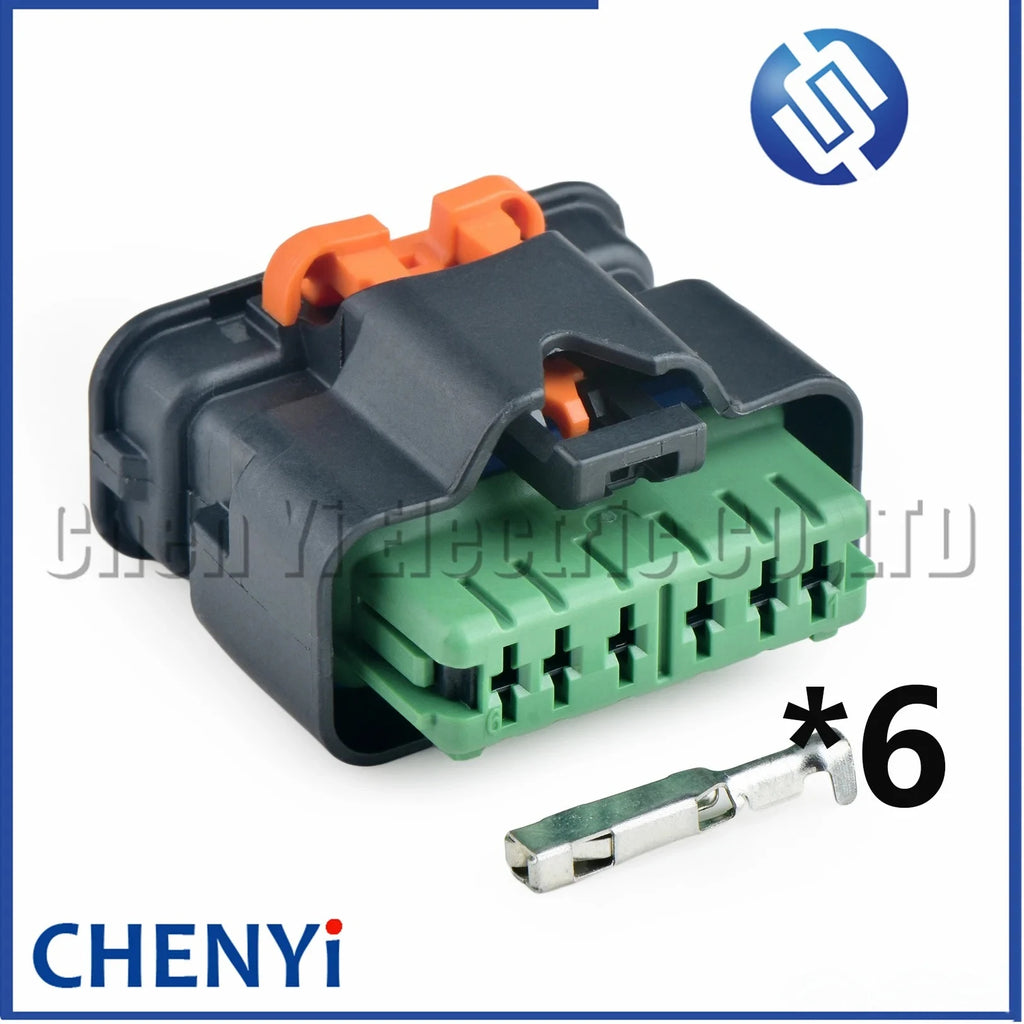 6 Pin Auto Ignition Coil connector Car Throttle Valve Plug F843700 F743700 F943700 For Peugeot 301 308 408 Citroen C3 C4 Elysee