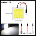 4pcs Car Interior Accessories 18/24/48 SMD T10 4W 12V COB Car Interior Panel LED Lights Lamp Bulb Car Dome Light Panel amagi