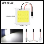 4pcs Car Interior Accessories 18/24/48 SMD T10 4W 12V COB Car Interior Panel LED Lights Lamp Bulb Car Dome Light Panel amagi