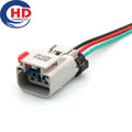 3 Pin automotive waterproof connector Air solenoid valve plug For Cummins Benz Jeep Lincoln Chrysler 54200309
