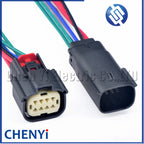 8 Pin 33472-0801 Auto Electrical Headlight Light Socket Car Engine Cable Plug For Ford BUICK Chevrolet With wiring harness