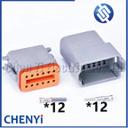 12 Pin Waterproof Connector Plug DT06-12S DT04-12P DT06-12SB DT04-12PB DT06-12SC DT04-12PC DT06-12SD DT04-12PD with Pins