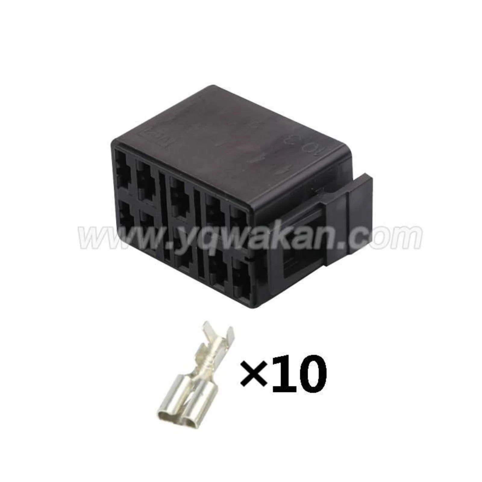 10 PIN Connector Unsealed 6.3mm Female Connector Wiring Harness VC2-01 With Terminal Car Electric Wire Cable Connector