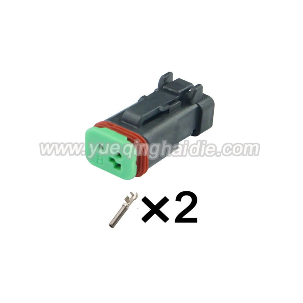 2 PIN Connector Waterproof 1.6mm Series Male Female Connectors Black Auto Plug For Mazda DT04-2P-E005 DT06-2S-E004