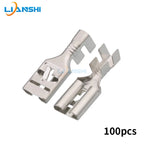 100pcs 9.5 spring plug terminals Automotive high-current terminal plug DJ621-E9.5×1.2C