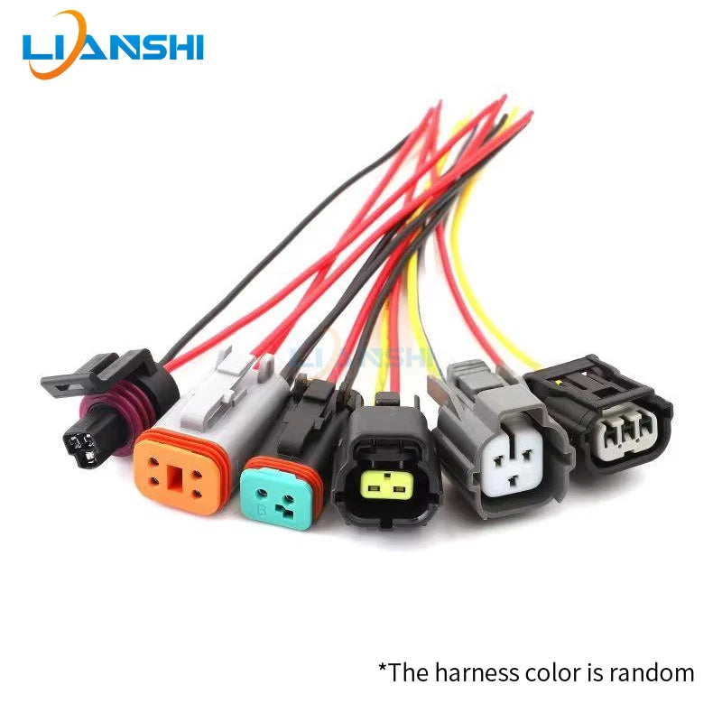 Wiring harness plug connectors suitable for the solenoid valve pressure sensors of Sany Excavator SY135 205 215 305