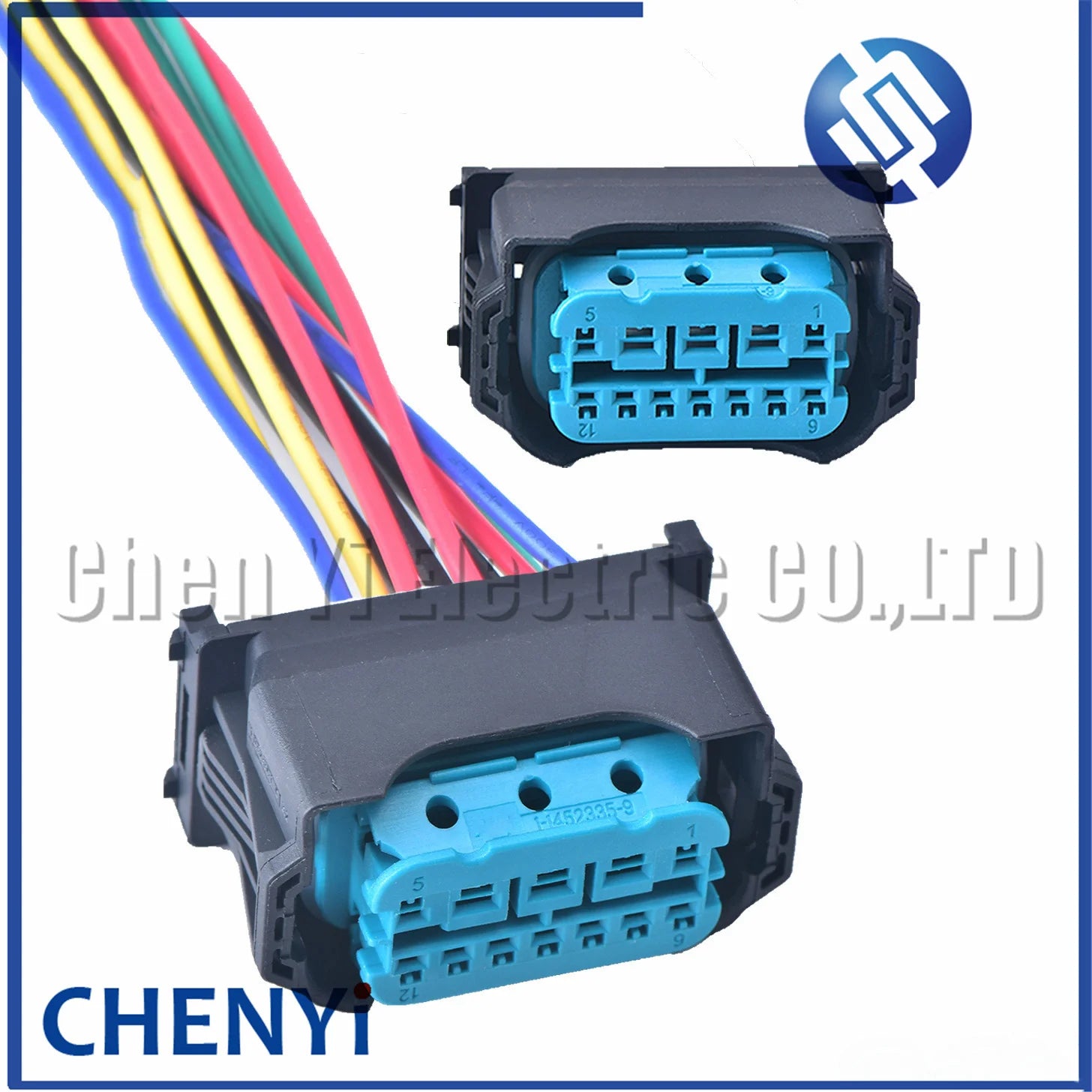 12 Pin Automotive connector Led Lamp Headlight Head Light wiring harness Plug Pigtail 61132359991 1-1452335-1 1-1452334-1