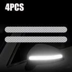 6/2pcs Car Reflective Safety Strip Stickers Car Rearview Mirror Reflective Sticker Reflective Warning Safety Tape Accessories