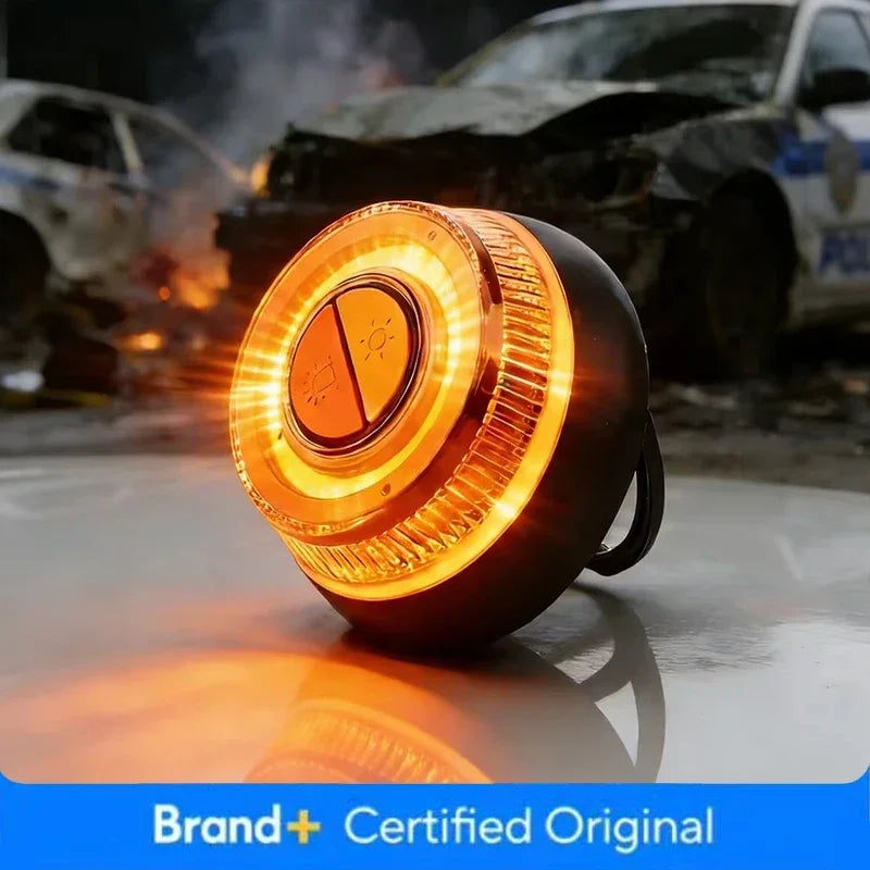 V16 LED Car Emergency Light Safety Warning Flashing Light Magnetic Strobe Warning Sustainable Lighting Safety Signal Lamp Amagi