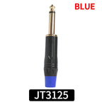 4/10/20PCS 6.3mm Mono Plug to Gold RCA Connector, Coaxial AV Audio Video Solder Adapter for Speaker, Amplifier, Mixer,PC DIY Use