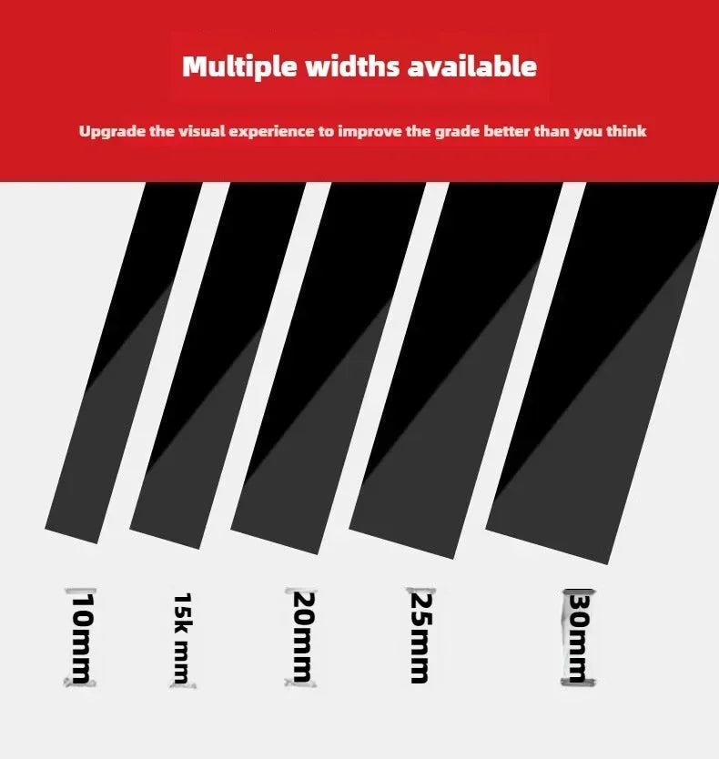 PVC Car Edge Protector Sticker Universal Fit for Automotive Window Trim and Side Molding DIY Bodywork Decoration Black Line Tape