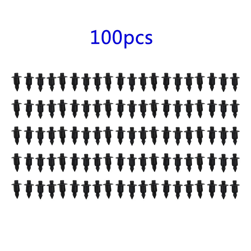 100Pcs 6mm Car Fender Panel Plastic Rivet Fasteners Push Pin Clips For Suzuki GSXR Car Fender Push Retainer Pin Rivet Clip