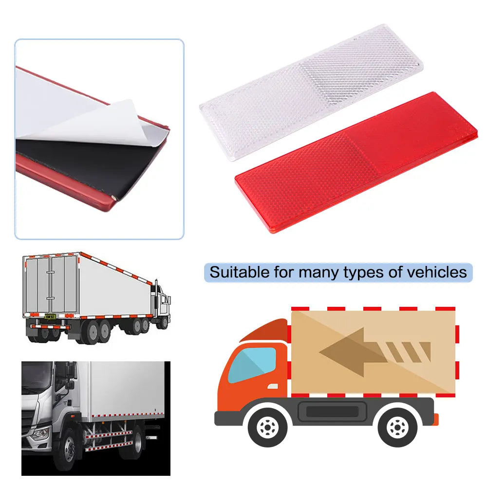 Car Night Reflective Warning Plate Sticker Universal Auto Truck Motorcycle Safety Warning Plate Reflector Sign Decal Accessories