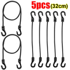 Heavy Duty Bungee Cords with Hooks Elastic Tie Down Straps for Car Roof Rack Motorcycle Luggage Cargo Net Camping Tent Rope