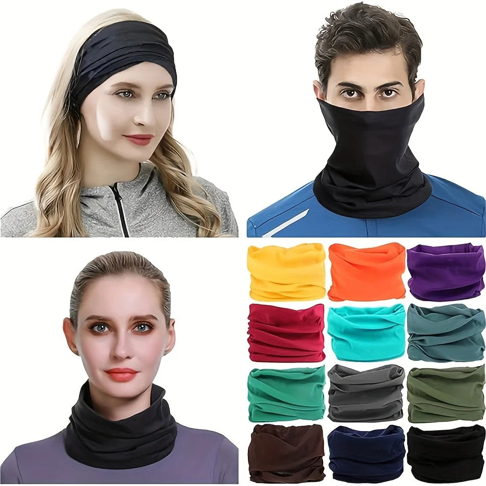 Sports Headscarves Unisex Seamless Magic Bandana For Fishing Running Cycling Windproof Neck Gaiter Face Mask With Sun Protection