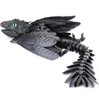 Feathered Wyvern Dragon, 3D Printed Dragon, Articulated Dragon, Fidget Dragon, 3D Printed Toys, Desktop Pet